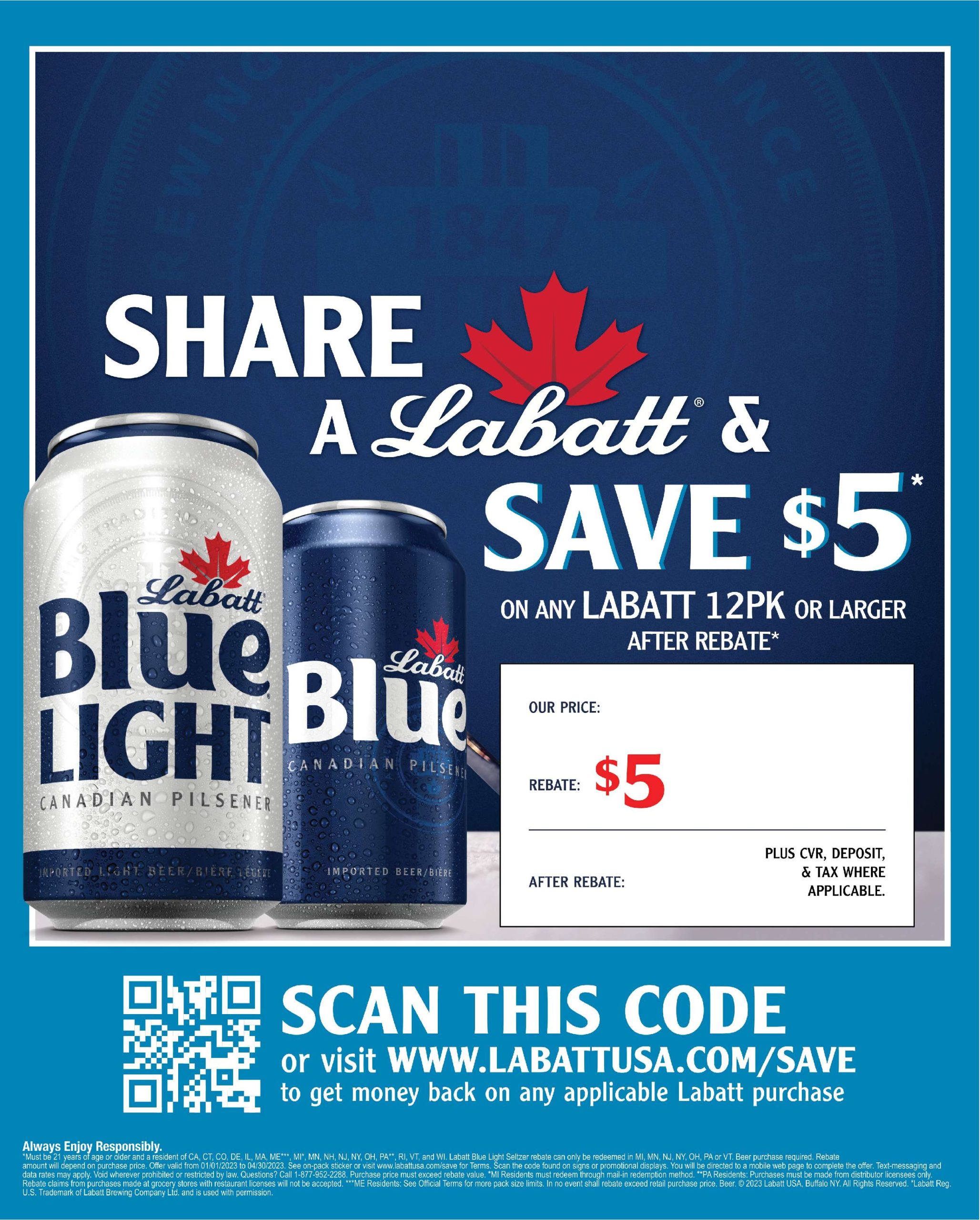 Labatt 30 Pack Rebate