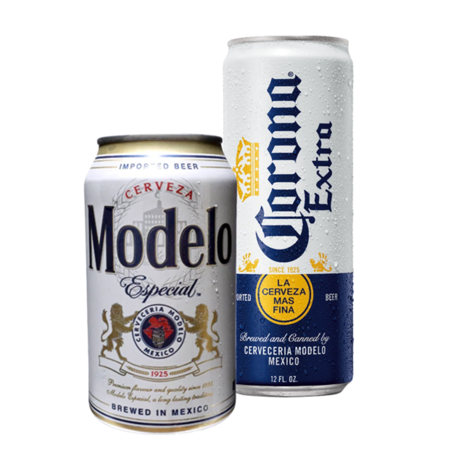 Imported beer bottles