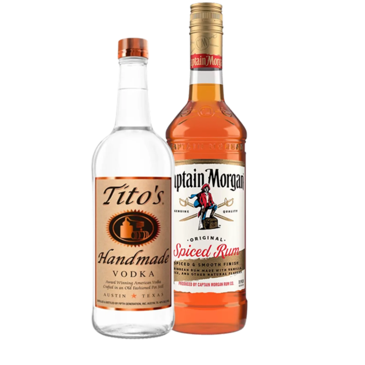Spirits bottles