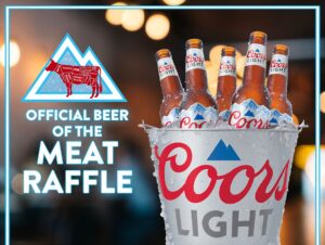 Coors Beer Bucket Meat Raffle