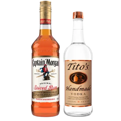 Spirits bottles