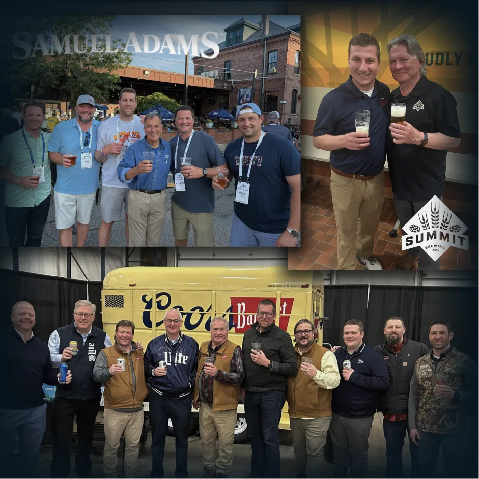 Dahlheimer Beverage staff at Samuel Adams, Summit Brewing and Coors Banquet supplier events